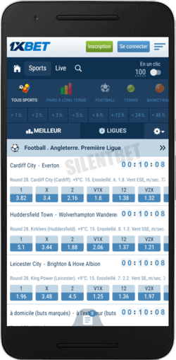 1xbet app android sport