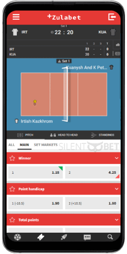 ZulaBet mobile live betting thru Android