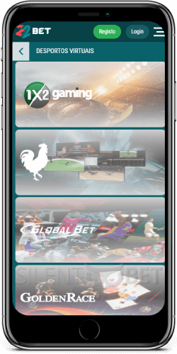 Esportes virtuais no aplicativo 22Bet para Android