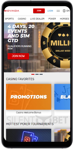 Bovada Android app