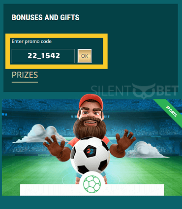 22bet promo code enter