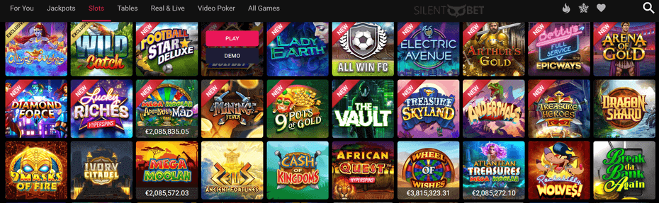 spin casino slots