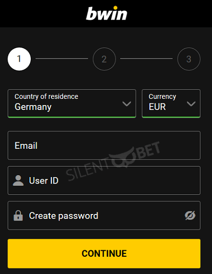 Bwin casino registration form