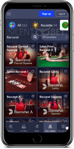 BetMaster Casino Baccarat on iOS