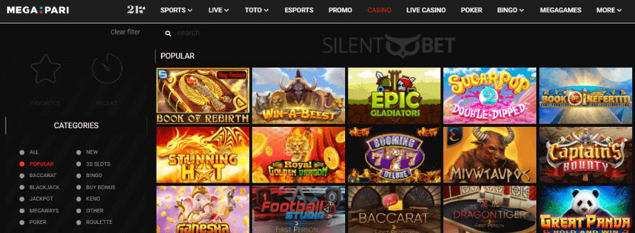 megapari casino slots