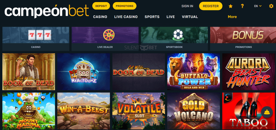 Campeonbet Casino Design