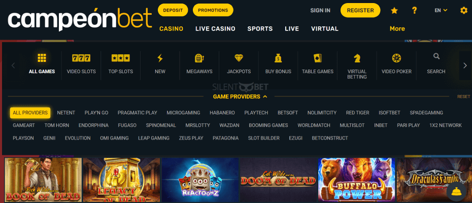 Campeonbet Casino Games