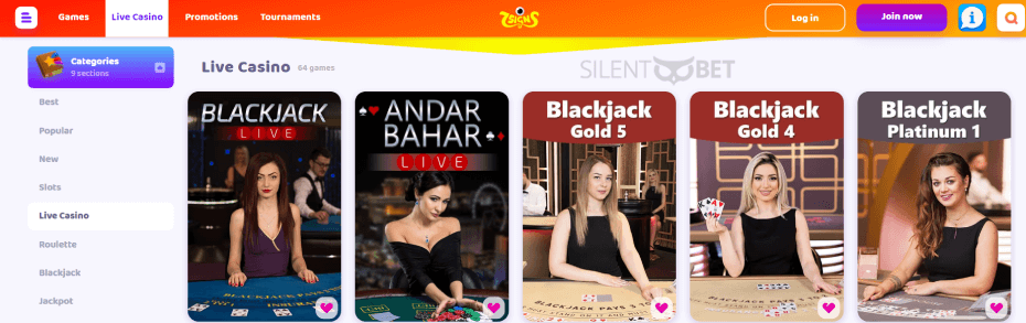 7Signs Casino Live Games
