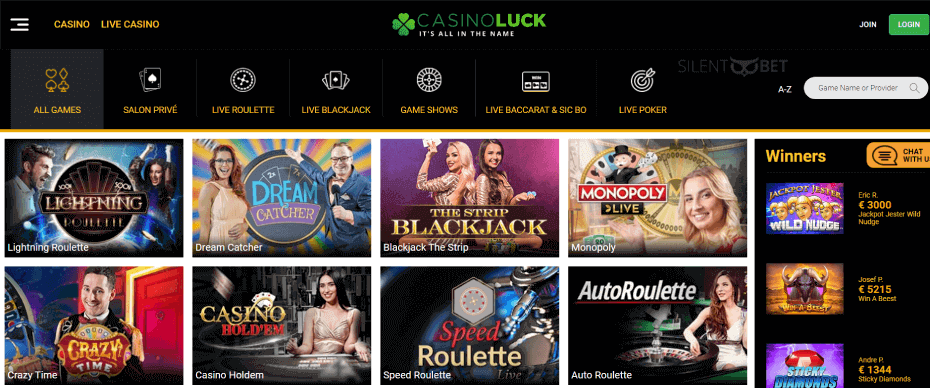 CasinoLuck Live Games