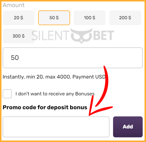 Duxcasino bonus code enter