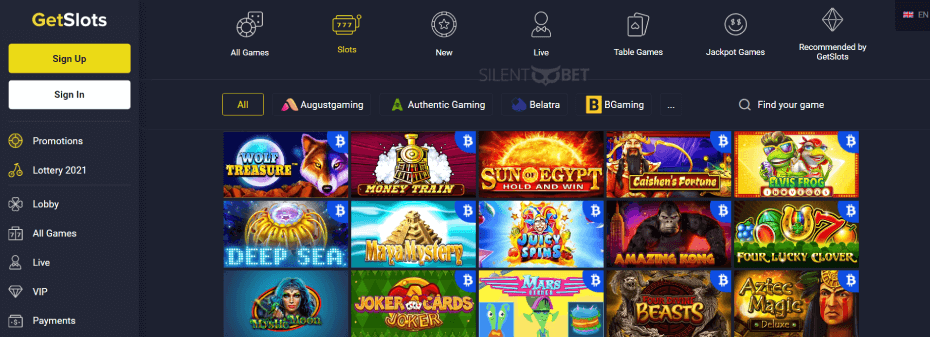 GetSlots Casino Games