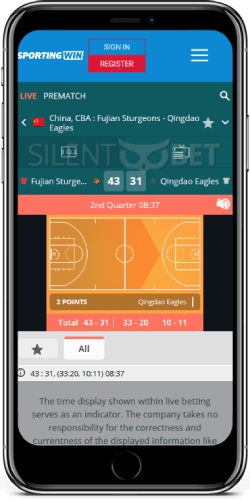 Sportingwin Basketball on iOS