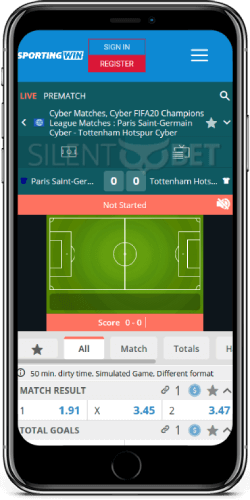 Sportingwin Live Sport on iOS