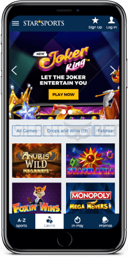 StarSports mobile casino for iOS