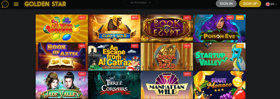 Golden Star casino games