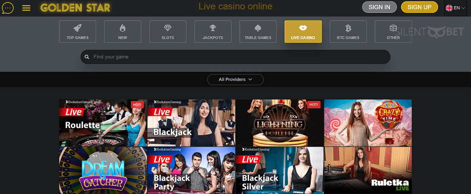 Golden Star live casino