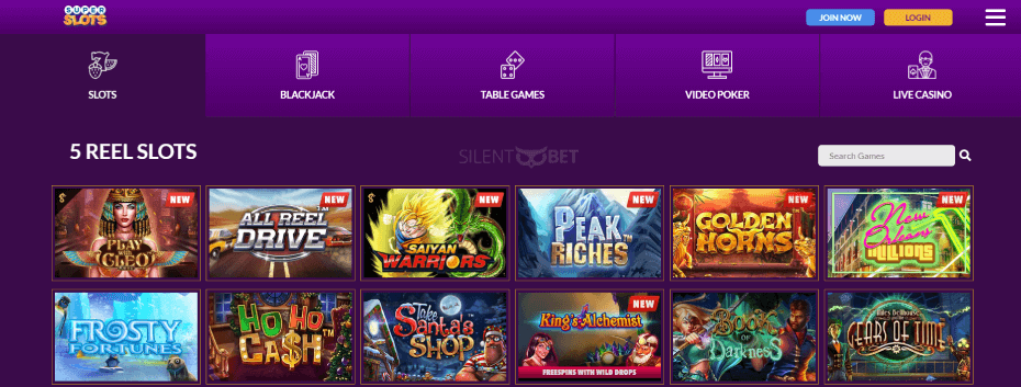 SuperSlots.ag Casino Games