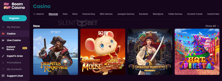 Boom Casino Games