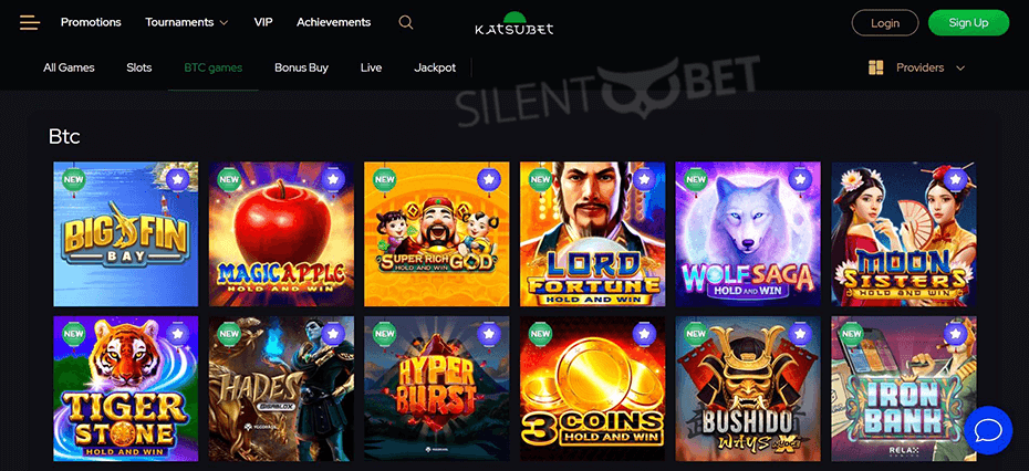 KatsuBet Casino BTC Games