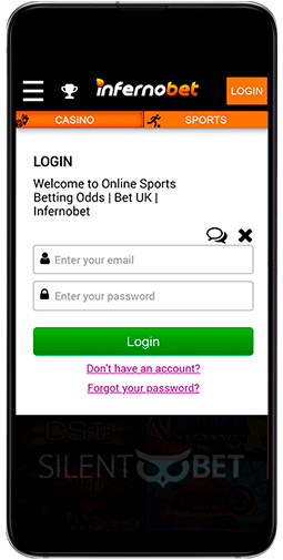 Infernobet Mobile App & Version for Android and iOS (2023)
