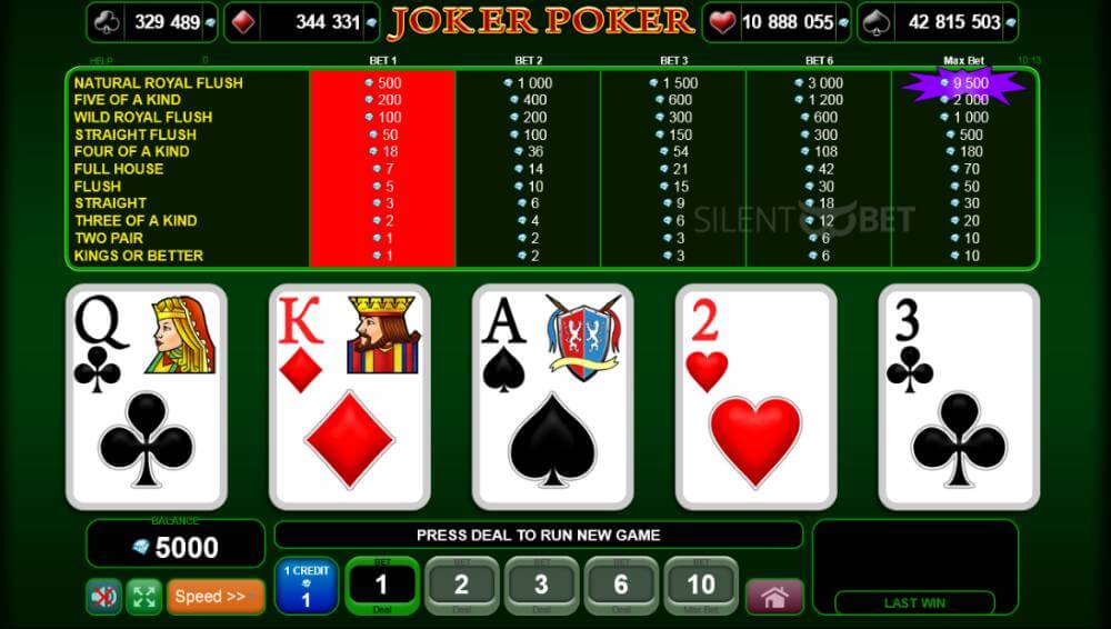 Joker Poker EGT демо игра
