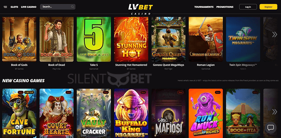 LV BET Casino Website Design