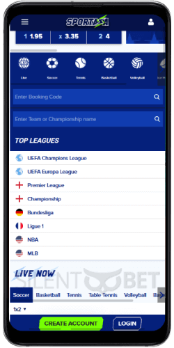 Sportaza mobile app