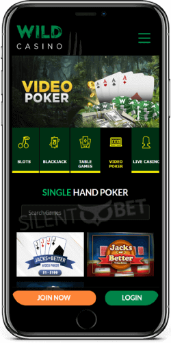 wildcasino ios app video poker
