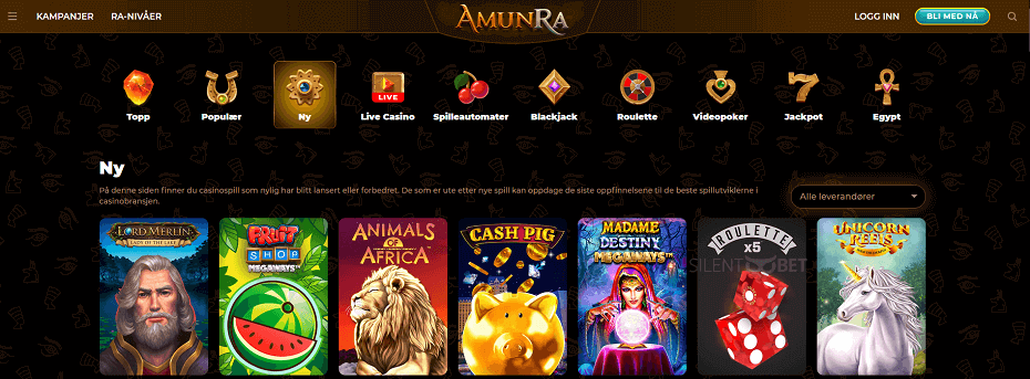 Amun Ra casino nettsted