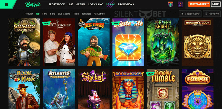 Betinia Casino Games