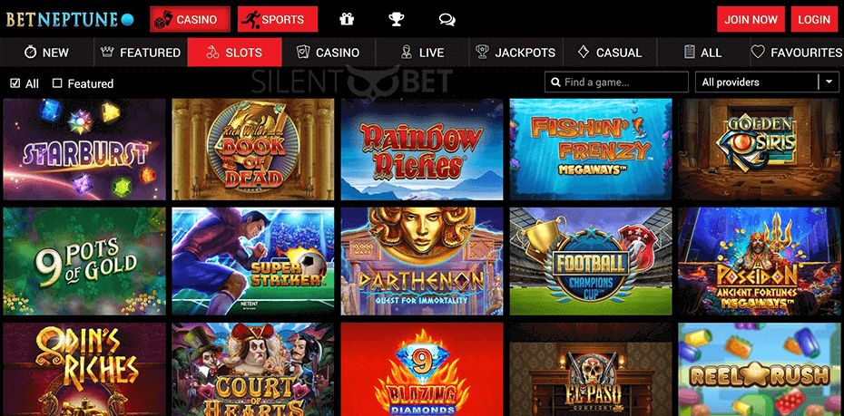 BetNeptune Casino Games