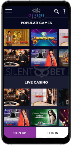 Genesis Casino Mobile Version