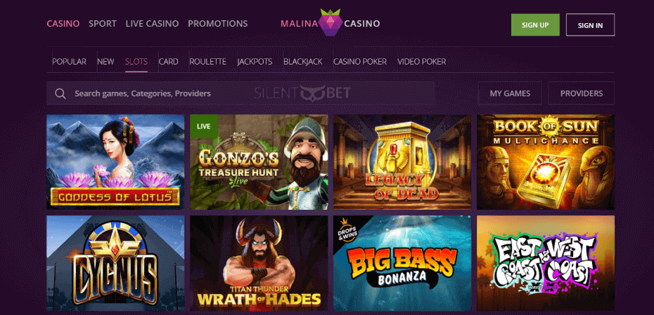 Malina Casino Games