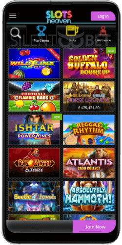 SlotsHeaven Casino Mobile Version