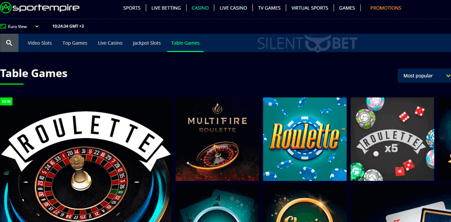 SportEmpire casino website