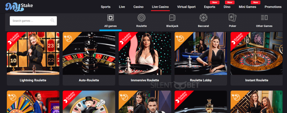 mystake live casino