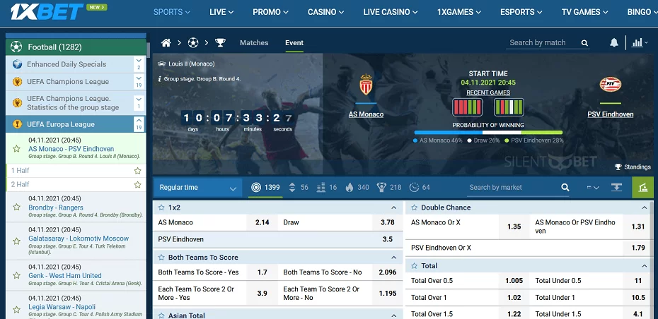 1xbet Europa League