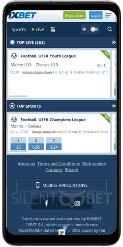 1xbet app for Android