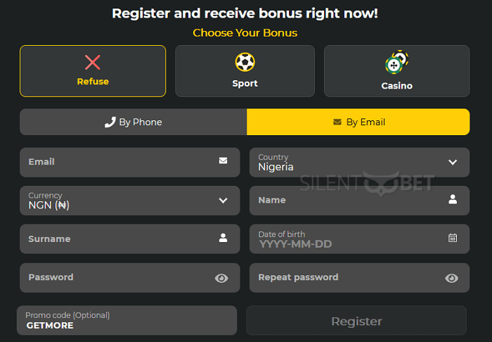 Betwinner Nigeria registration