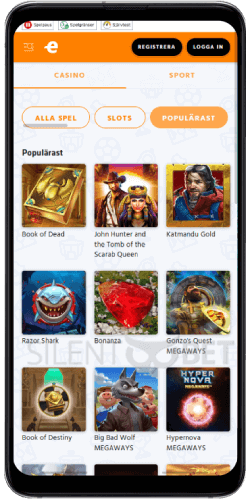 Expekt mobil casino app