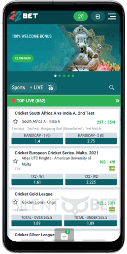 22bet India mobile app