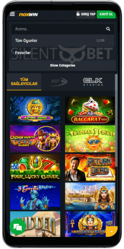 Noxwin casino mobil uygulaması
