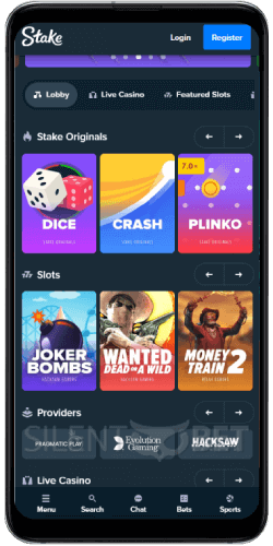 Stake mobile casino Android app