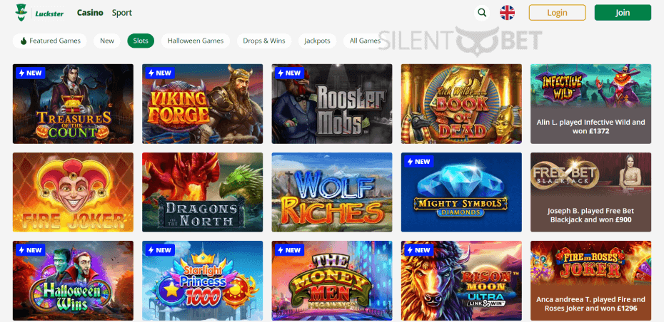 Luckster casino games