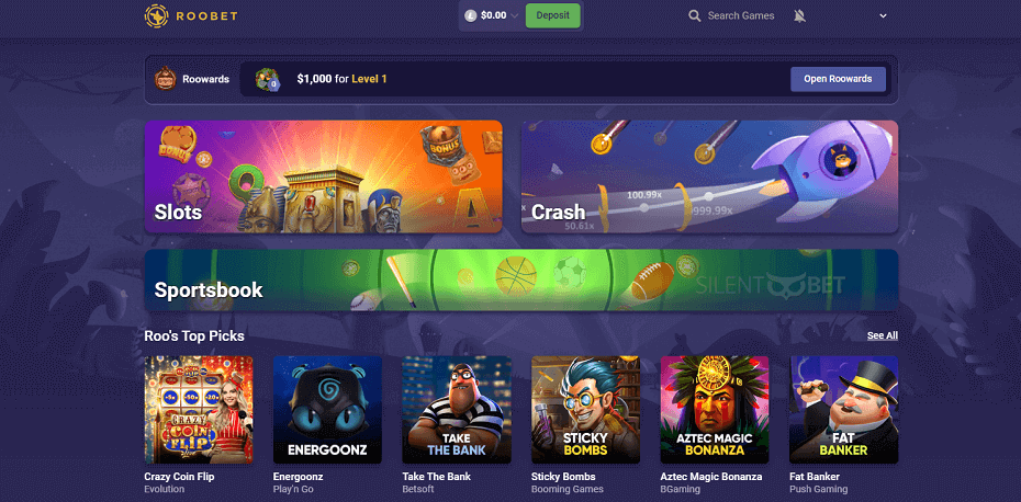 Roobet casino site