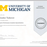 Certificado de la Universidad de Michigan Teodor Todorov