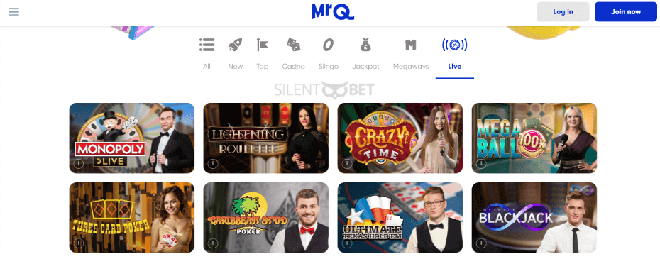 mrq casino live games