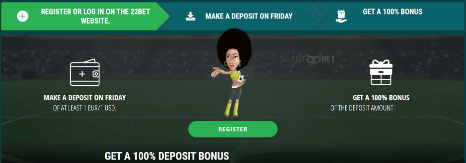 22bet Reload Friday promo rules