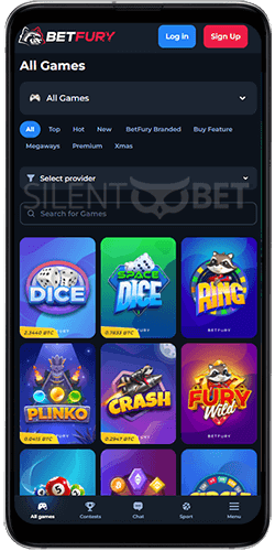 Betfury Casino Mobile App