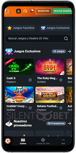 Aplicación Móvil Betano Chile Casino